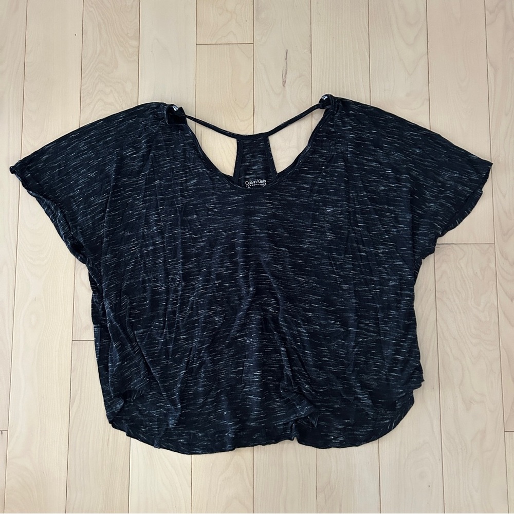 Calvin Klein Performance Dark Gray Racerback Tshirt